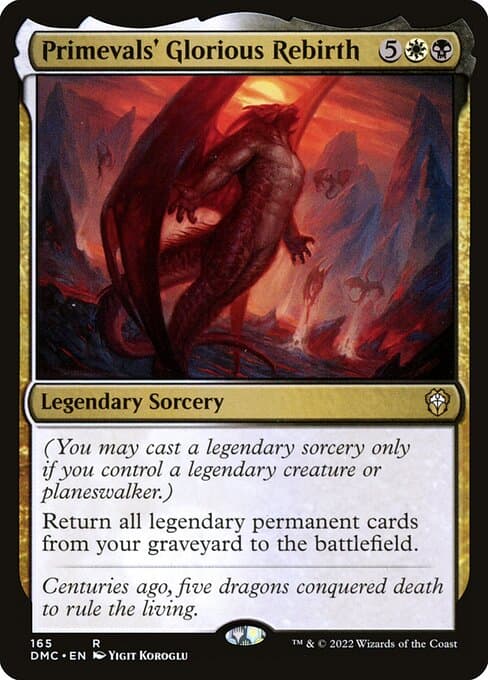 Primevals' Glorious Rebirth 2022 Magic: The Gathering Dominaria United Commander