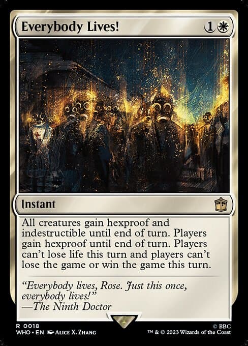 Everybody Lives! 2023 Magic: The Gathering Doctor Who Foil