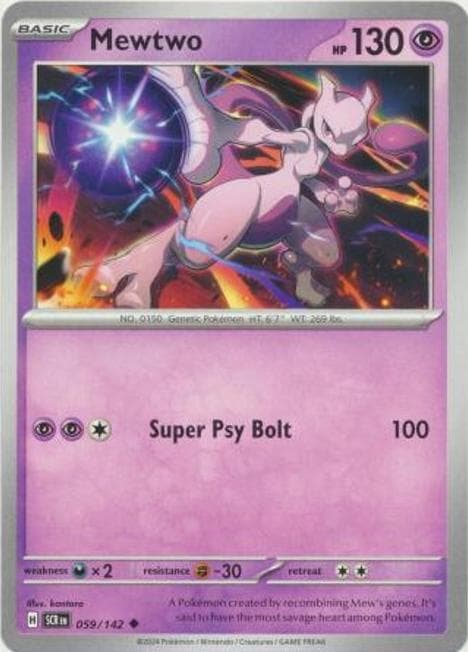 Mewtwo trading card