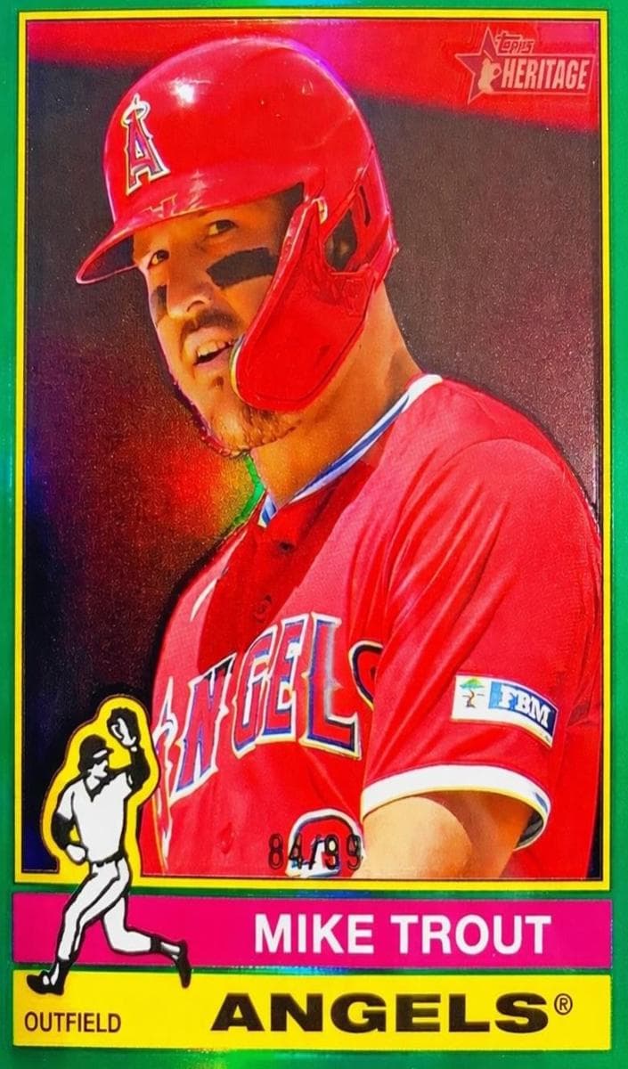 Mike Trout 2025 topps Topps Heritage