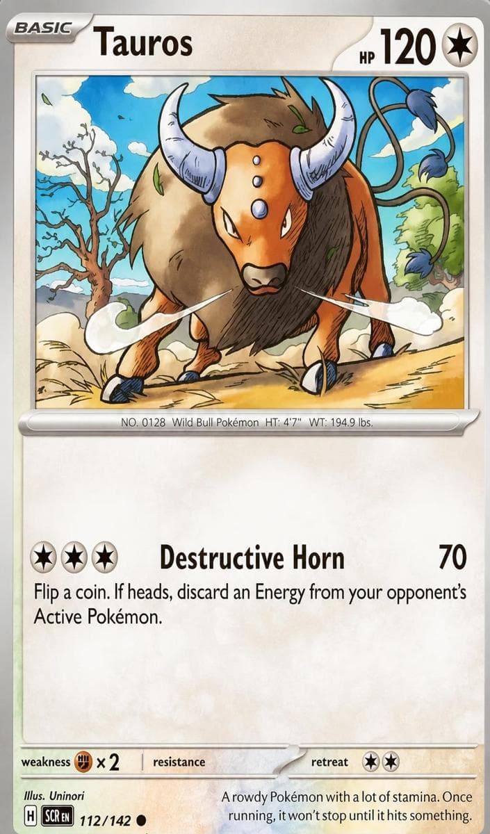 Tauros trading card