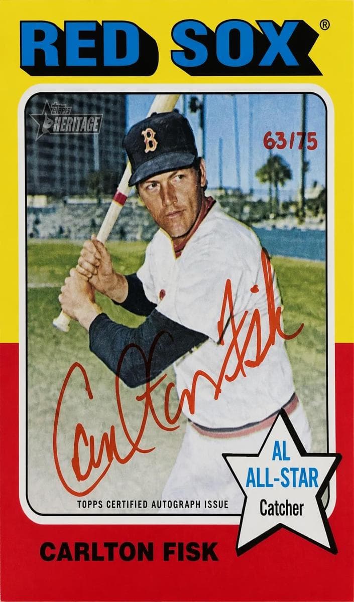 Carlton Fisk 2024 topps Topps Heritage