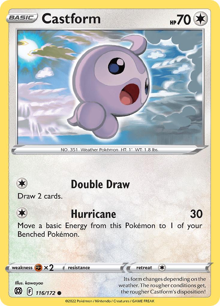 Castform 2023 Pokemon 2003 Topps Advanced