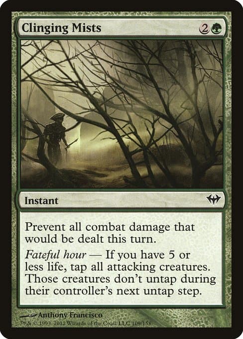 Clinging Mists 2012 Magic: The Gathering Dark Ascension