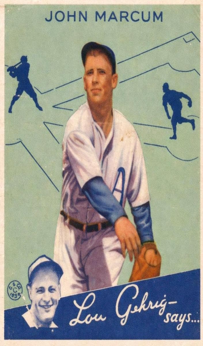 Johnny Marcum 1934 unknown Goudey
