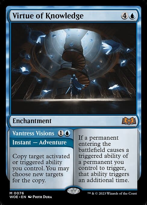 Virtue of Knowledge // Vantress Visions 2023 Magic: The Gathering