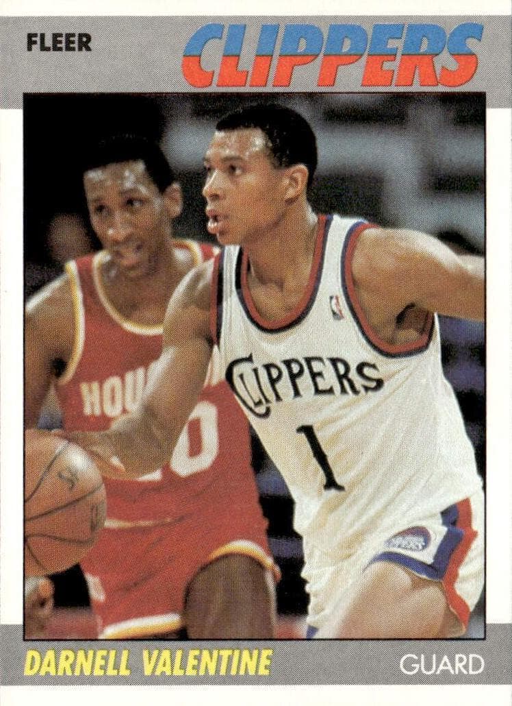 Darnell Valentine trading card