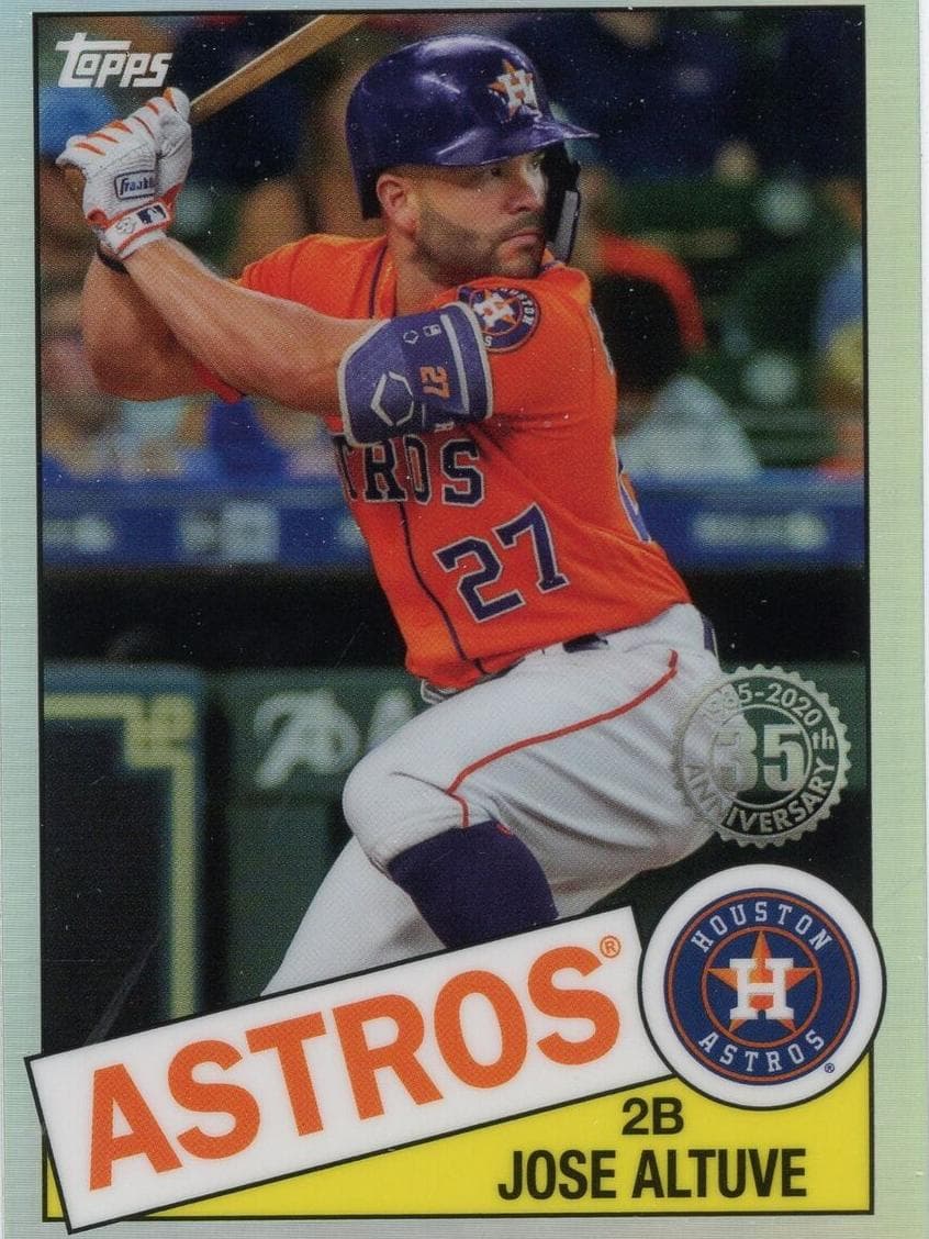 Jose Altuve 2020 topps Topps Chrome