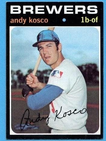 Andy Kosco 1971 topps Topps