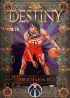 Tre Johnson III 2025 topps Topps Chrome Destiny - Aqua Refractor