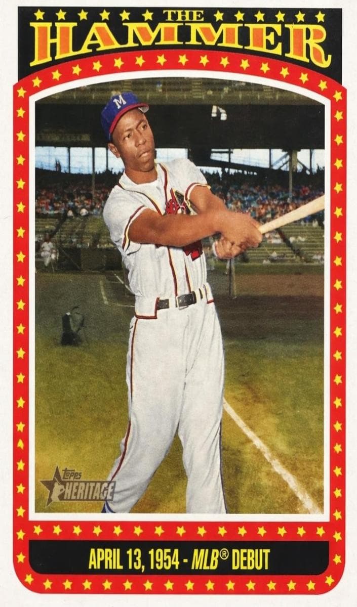 Hank Aaron 2023 topps Topps Heritage