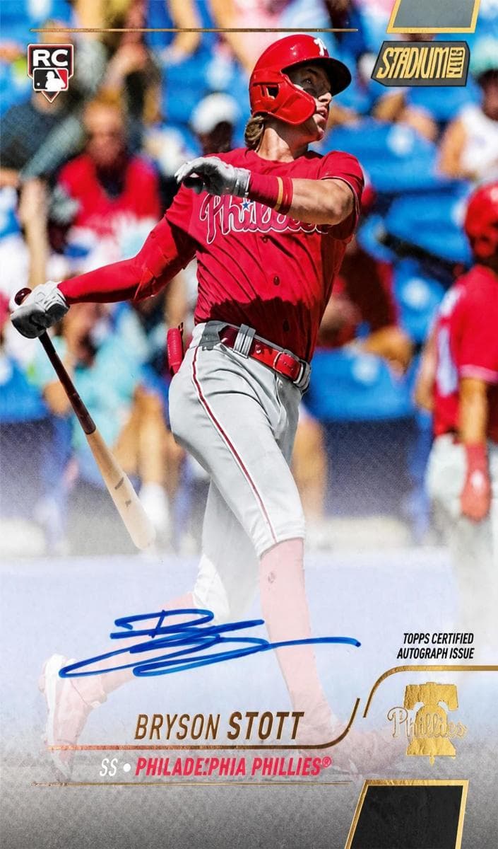 Bryson Stott 2022 topps Stadium Club