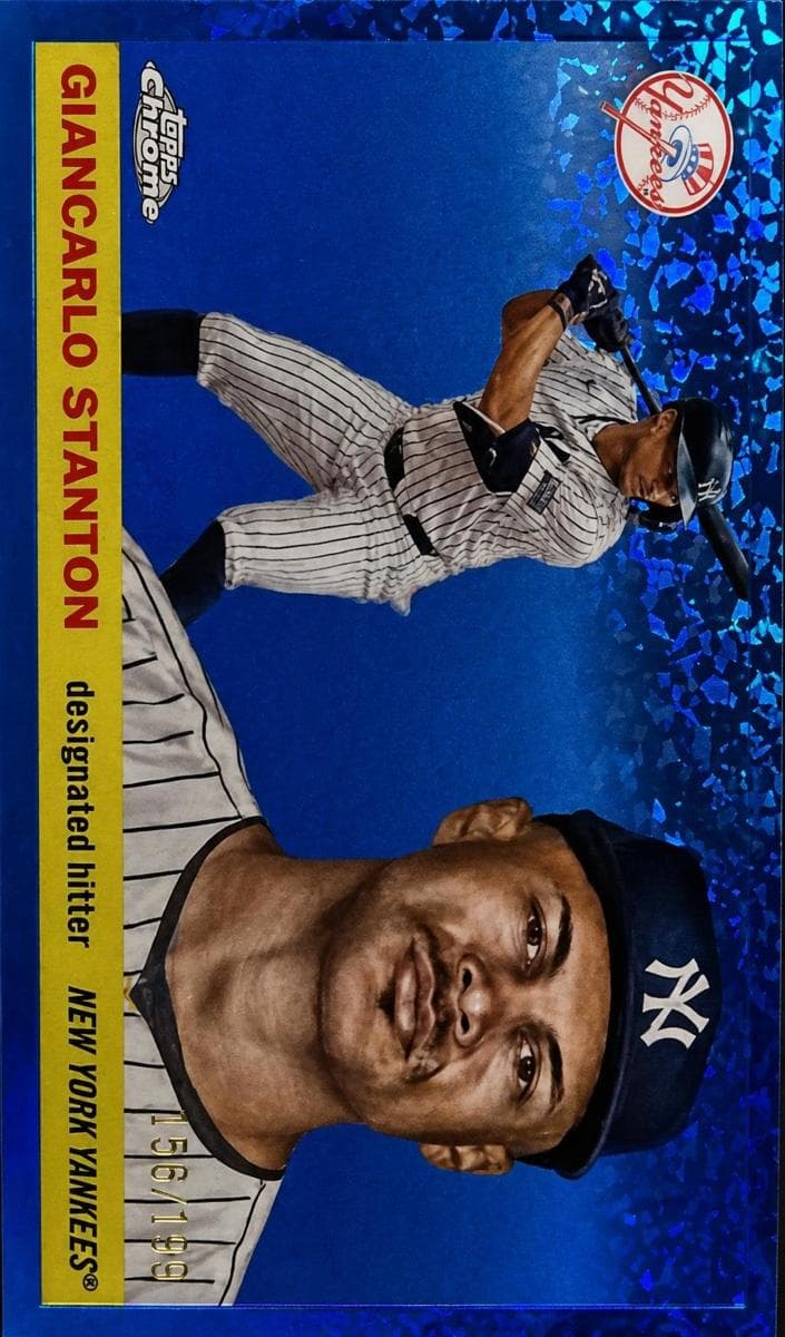 Giancarlo Stanton 2023 topps Topps Chrome Platinum Anniversary