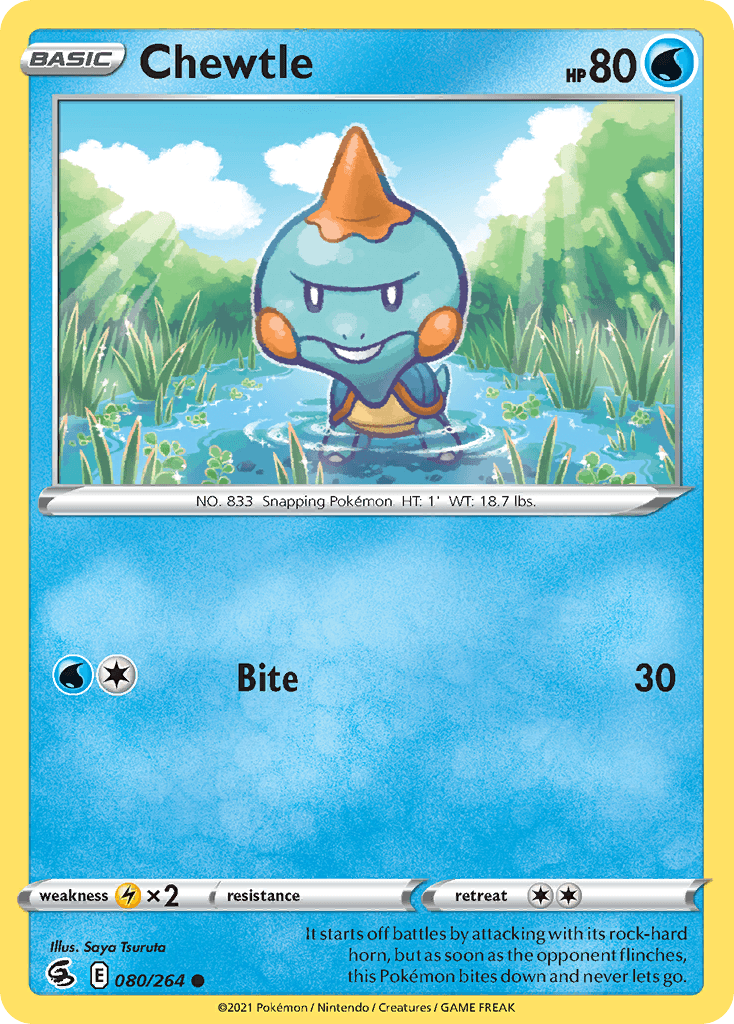 Chewtle 2021 Pokemon