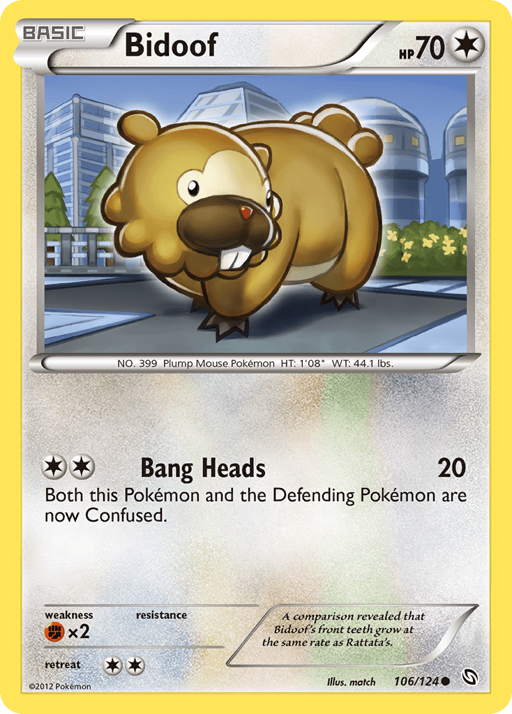 Bidoof 2012 Pokemon Dragons Exalted
