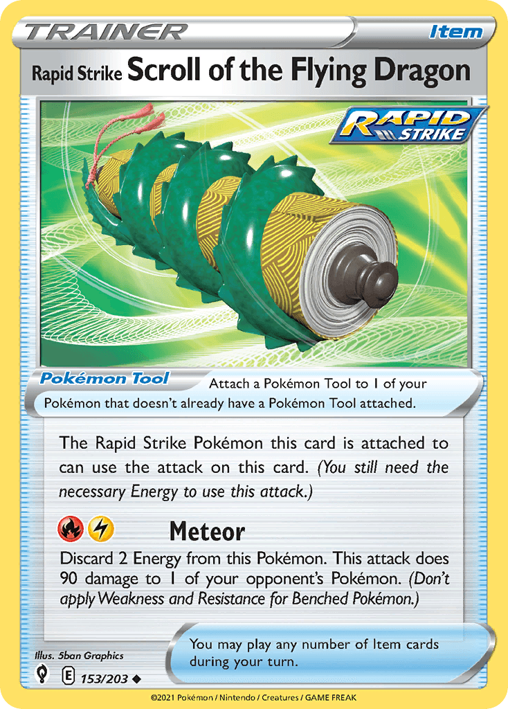 Scroll of the Flying Dragon 2021 Pokemon Evolving Skies