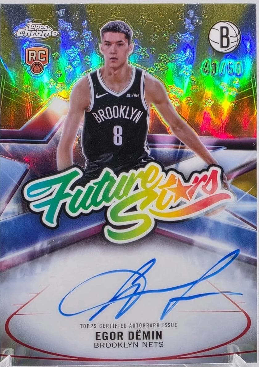 Egor Demin 2025 topps Topps Chrome