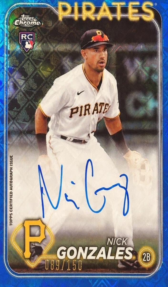 Nick Gonzales 2024 topps Topps Chrome Logofractor Edition