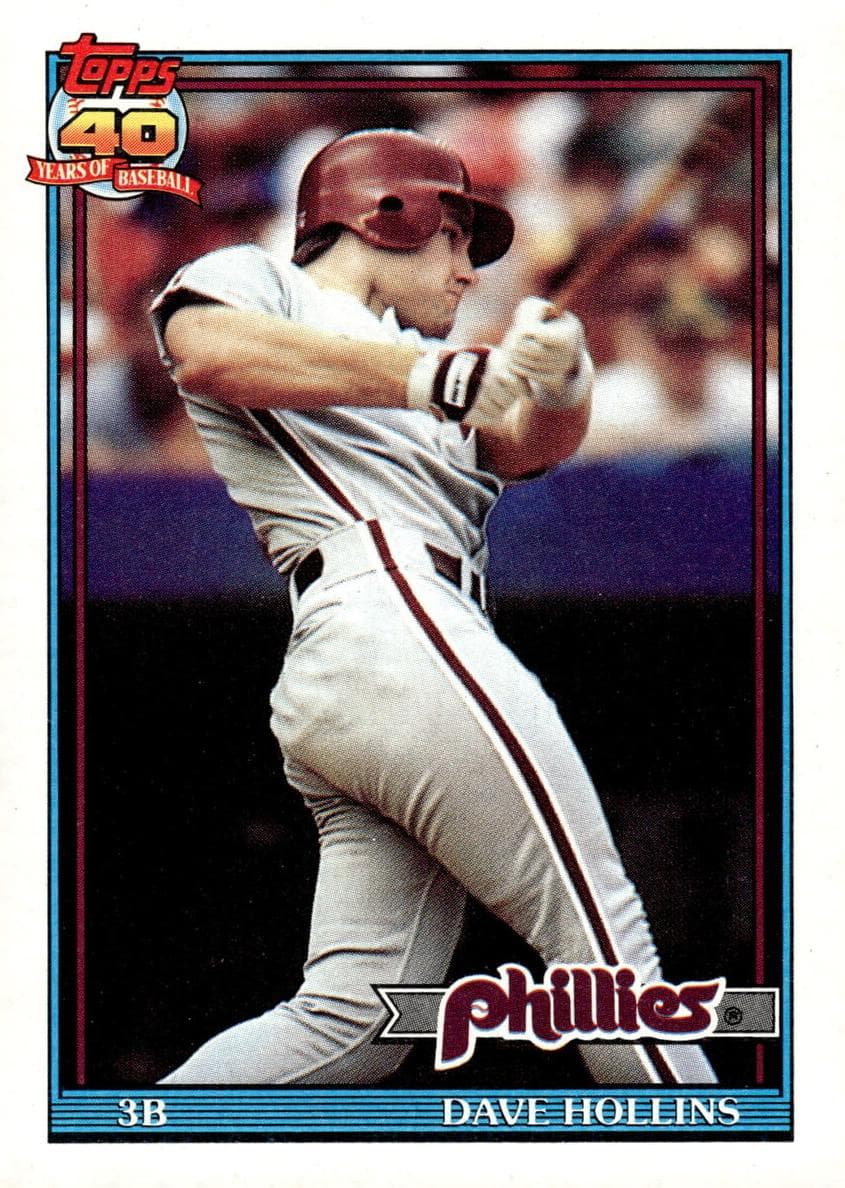 Dave Hollins 1991 topps Topps