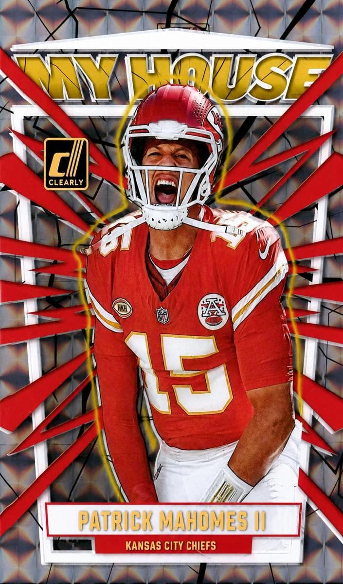 Patrick Mahomes II 2023 panini Clearly Donruss