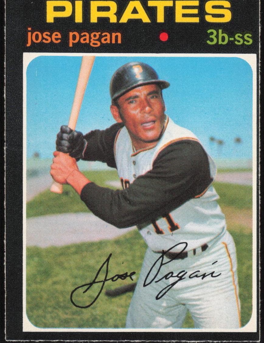 Jose Pagan 1971 topps O-Pee-Chee