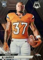 RJ Harvey 2025 panini Mosaic Rookie Variation - Reactive Blue example 1