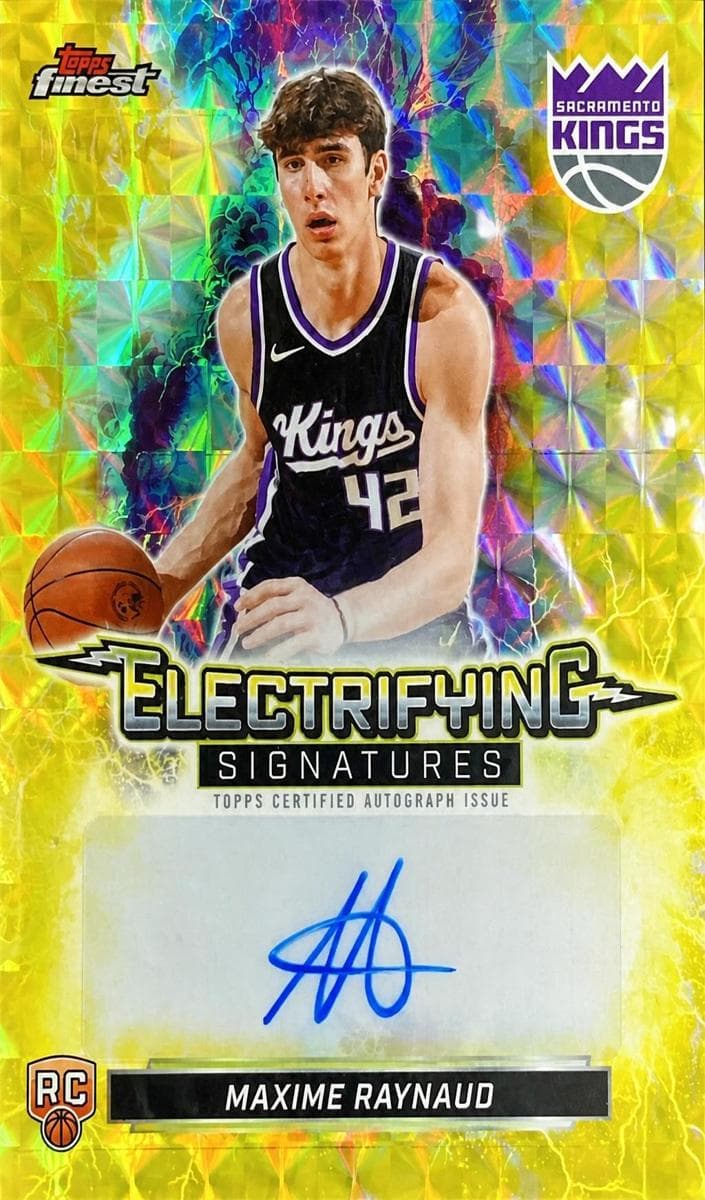 Maxime Raynaud 2025 topps Topps Finest