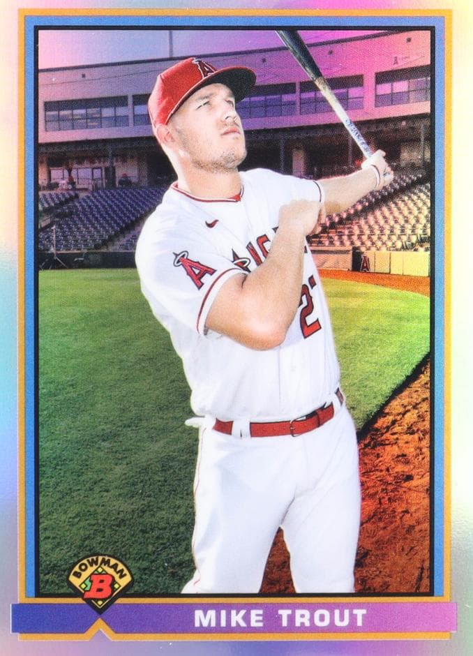 Mike Trout 2021 bowman 1991 Bowman