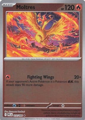 Moltres 2025 Mega Mega Evolution: Phantasmal Flames Reverse Holo
