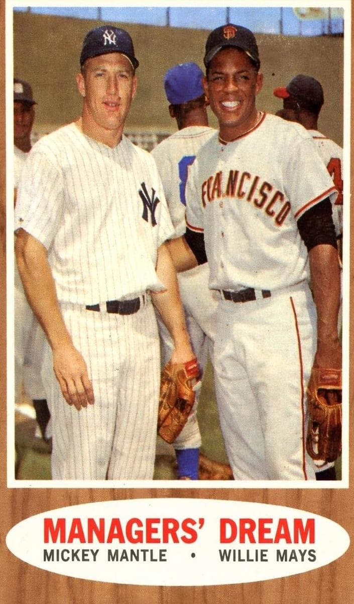 Managers' Dream (Mickey Mantle / Willie Mays) 1962 topps Topps