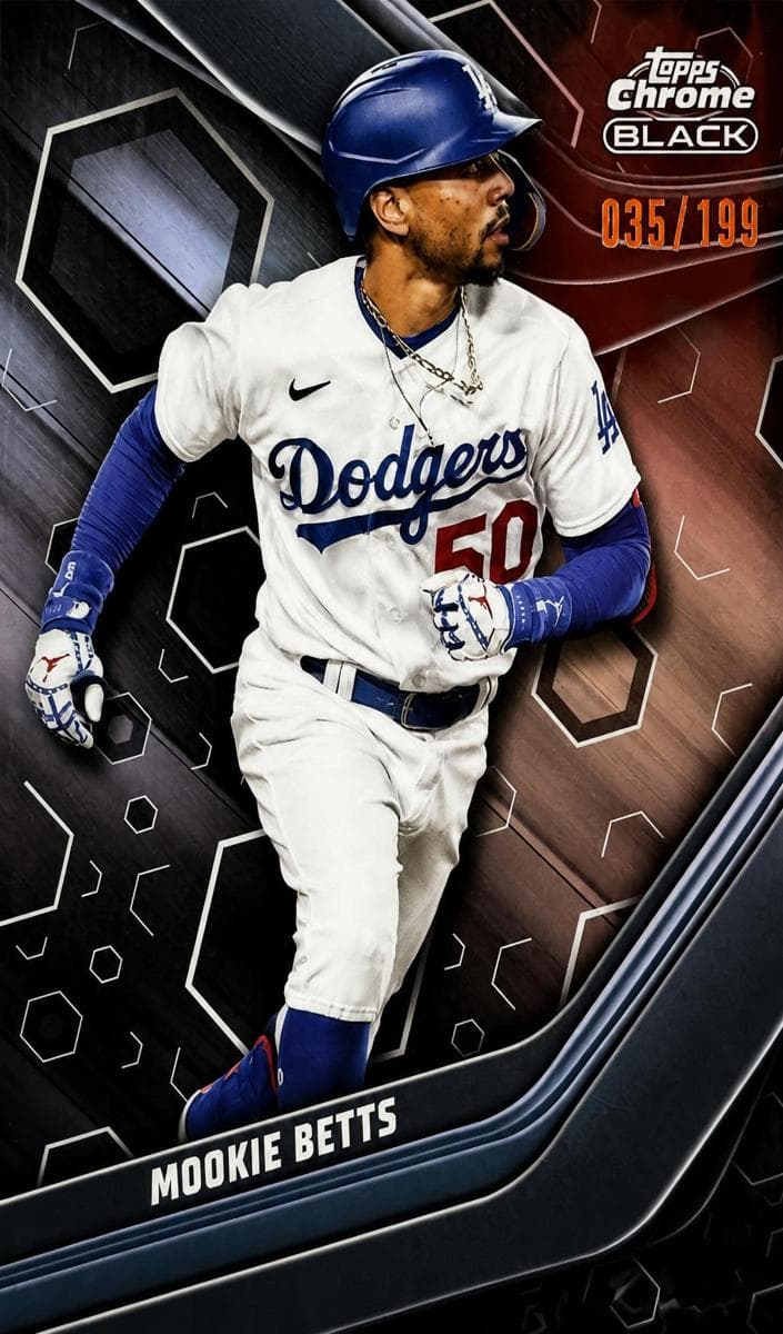 Mookie Betts 2023 topps Topps Chrome Black