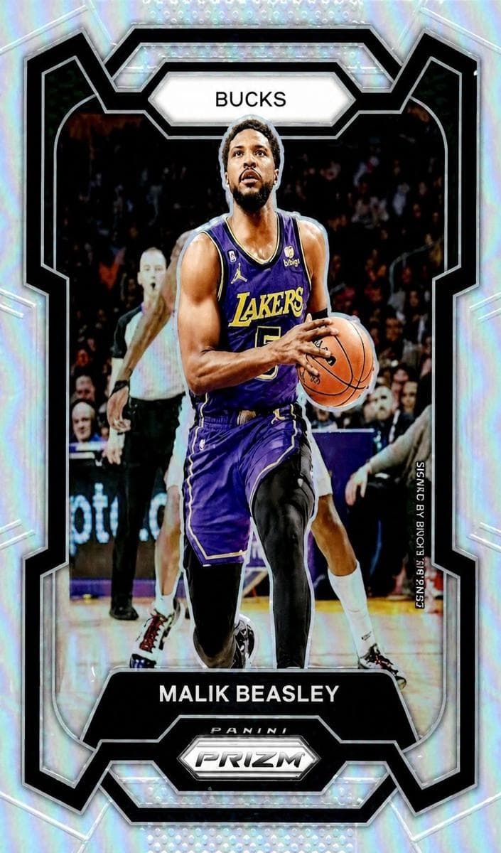 Malik Beasley 2023 panini Prizm Basketball Silver