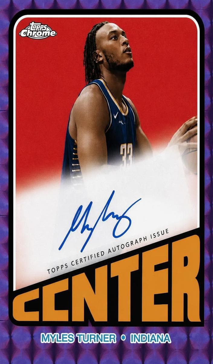 Myles Turner 2023 topps Topps Chrome