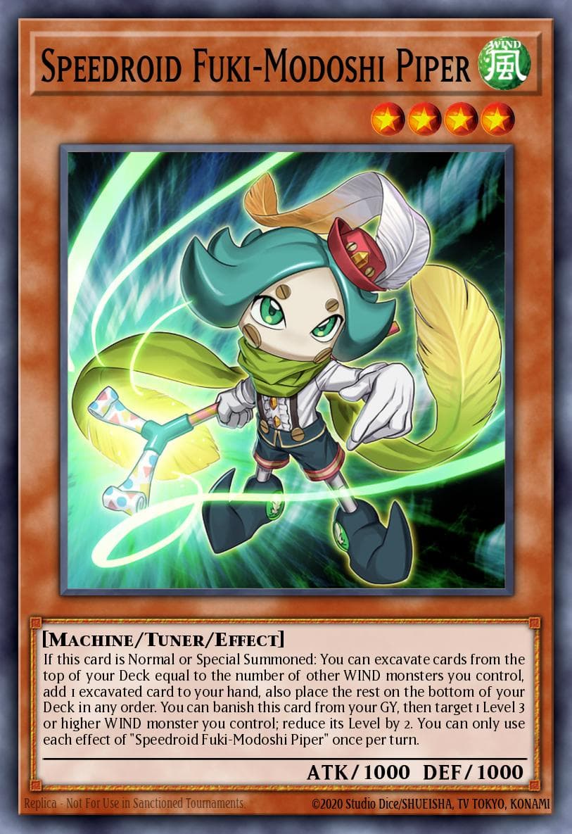 Speedroid Fuki-Modoshi Piper 2021 Yu-Gi-Oh!