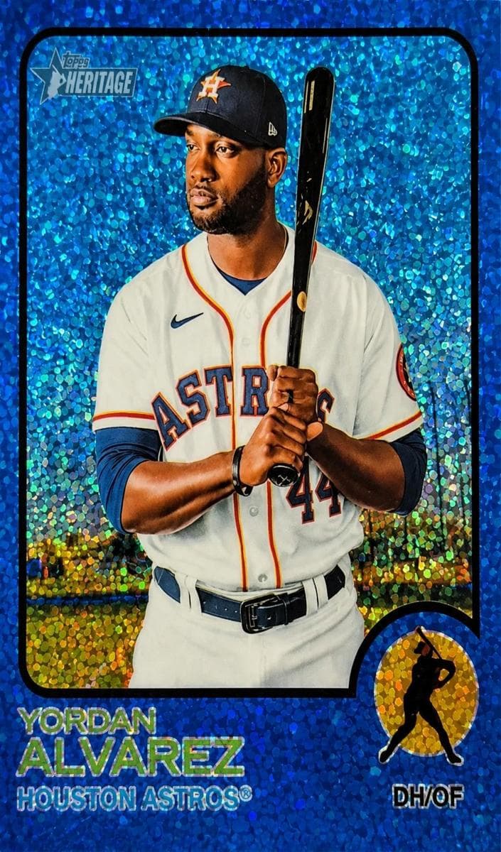 Yordan Alvarez 2022 topps Topps Heritage