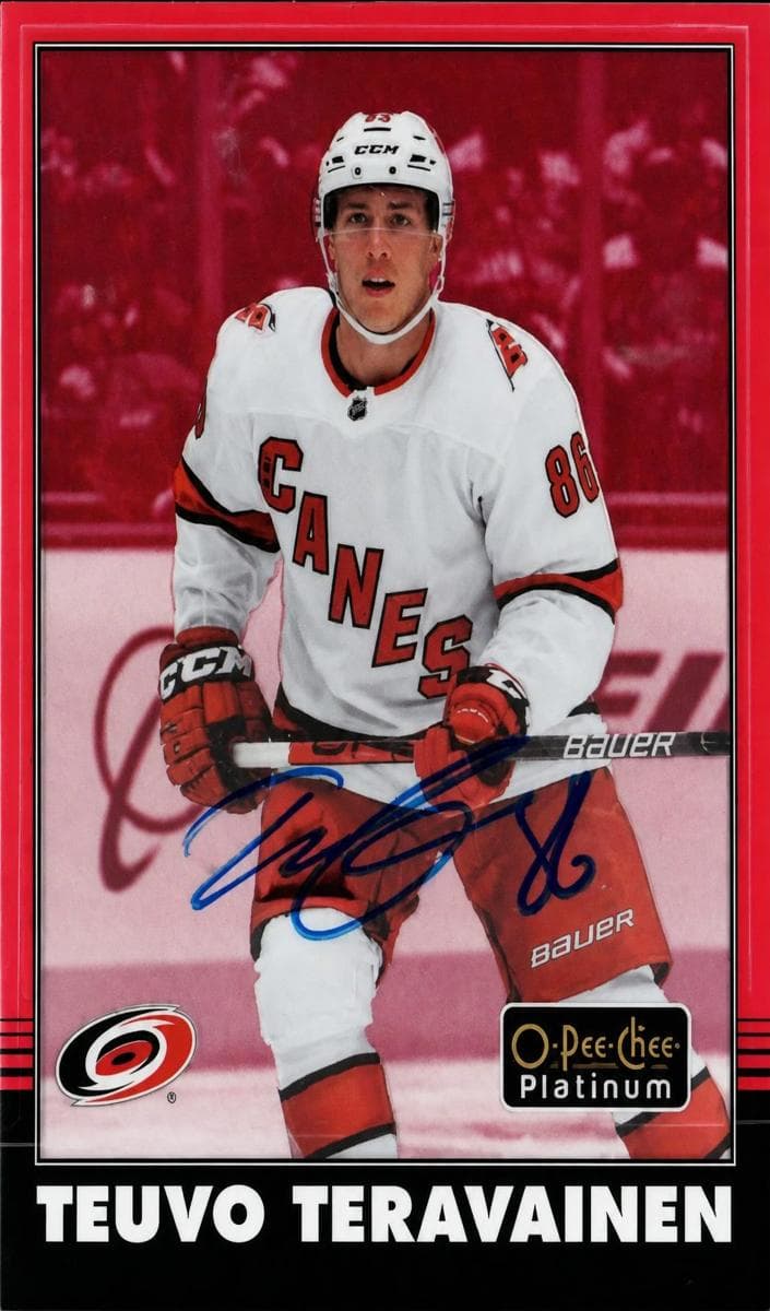 Teuvo Teravainen 2020 topps O-Pee-Chee Platinum