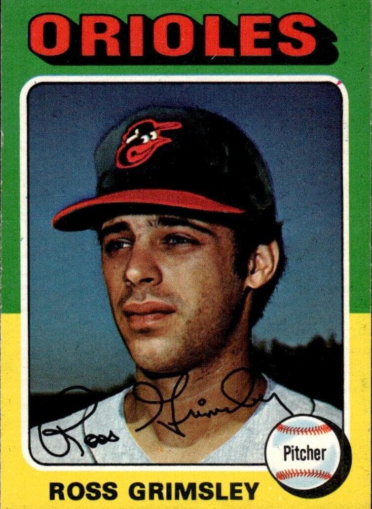 Ross Grimsley 1975 topps O-Pee-Chee