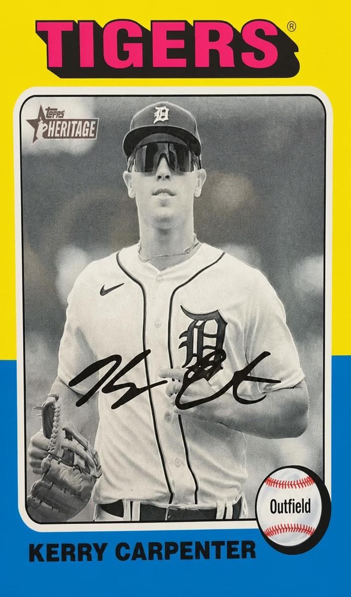 Kerry Carpenter 2024 topps Topps Heritage
