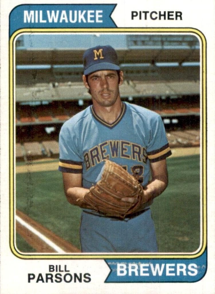 Bill Parsons 1974 topps Topps
