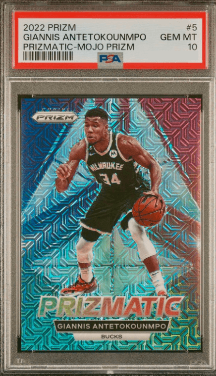 Giannis Antetokounmpo 2022 panini Panini Prizm