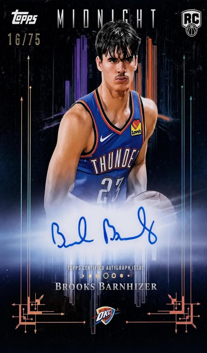 Brooks Barnhizer 2025 topps Topps Midnight