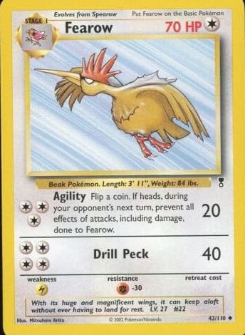 Fearow trading card