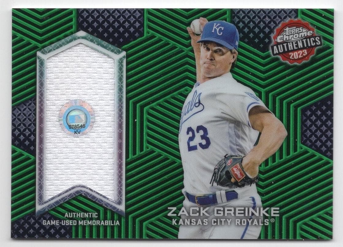 Zack Greinke 2023 topps Topps Chrome