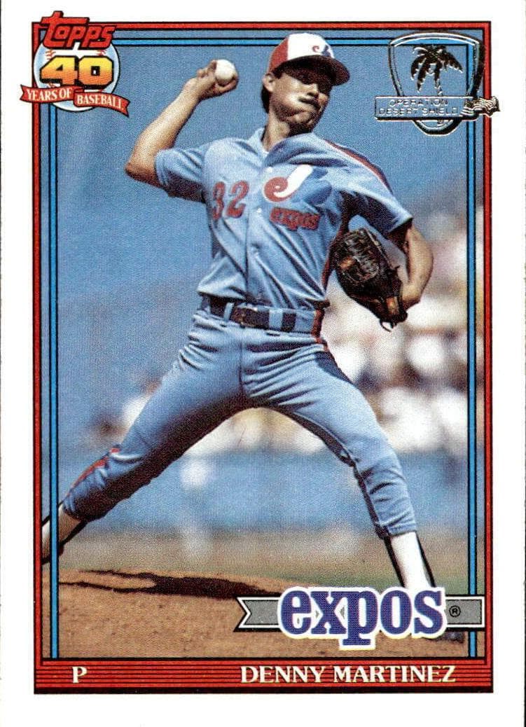 Denny Martinez 1991 topps Topps