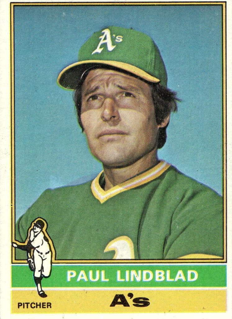Paul Lindblad 1976 topps Topps