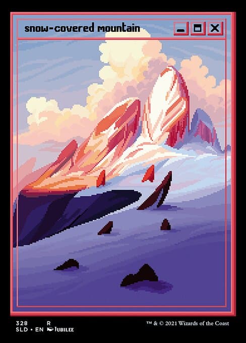 Snow-Covered Mountain 2019 Magic: The Gathering Secret Lair Drop
