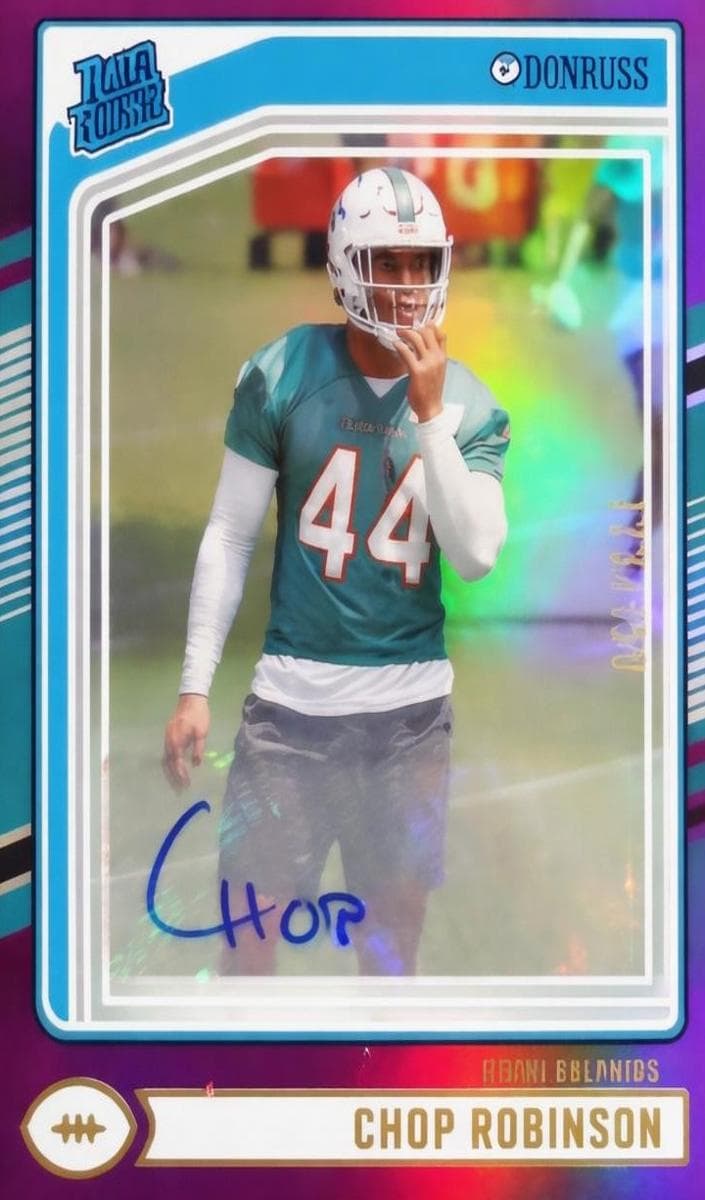 Chop Robinson 2024 panini Panini Donruss