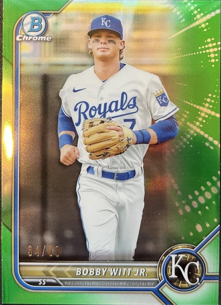 Bobby Witt Jr. 2022 bowman