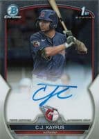 CJ Kayfus 2023 bowman Bowman Draft Chrome Prospect Auto - Refractor (1st)