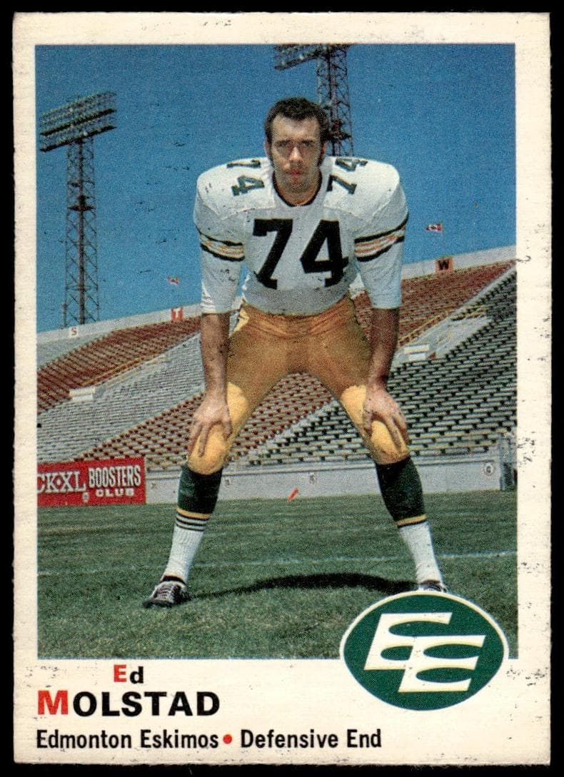 Ed Molstad 1970 o-pee-chee Cfl